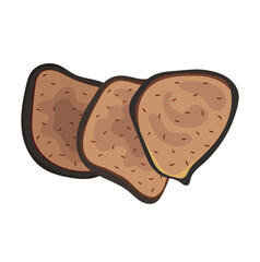 Antlers Chinese Herb Illustration Isolated on White Background