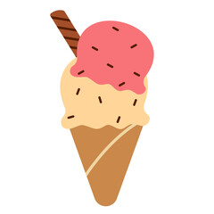 ice cream illustration doodle