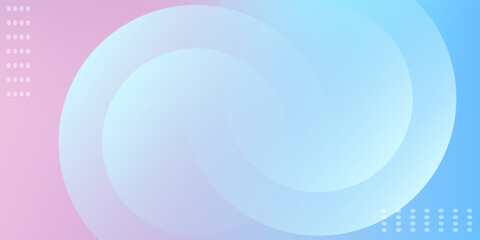 Obraz premium Abstract background. Blue and pink gradient. Circle effect style. Modern minimalist. Eps 10