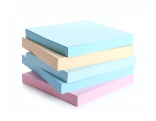 Colorful sticky notes stacked in a neat pile.