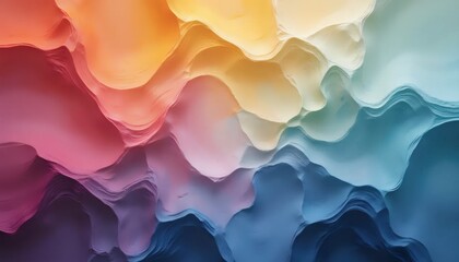 A close up view of a colorful abstract painting.