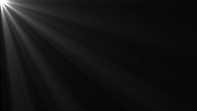 
Shine or sun effect on  cc light ray animation. Glitter, shiny, bright, flare footage Isolated light rays animation. black background 4k video .