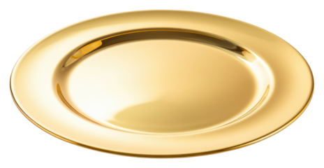 PNG Plate plate gold platter.