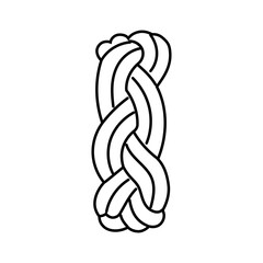 turks head nautical knot line icon vector illustration