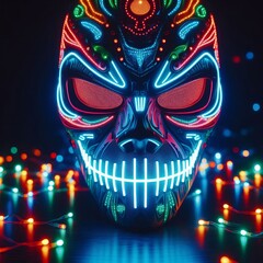 LED Mask with Synced Lights