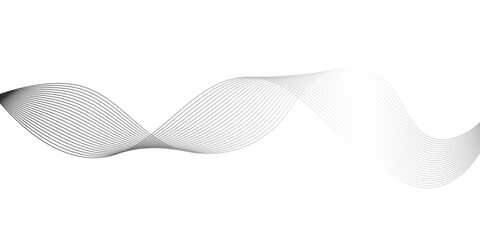 Fototapeta premium Abstract gray blend wave curve line and white background texture. digital frequency track equalizer. modern abstract glowing wave background.