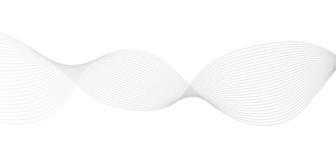 Fototapeta premium Abstract white blend wave curve line and white background texture. digital frequency track equalizer. modern abstract glowing wave background.