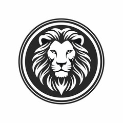 Lion in Circle Logo Template vector. Lion Circle Logo Stock Illustrations