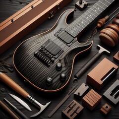 Materials ebony board nitro finish