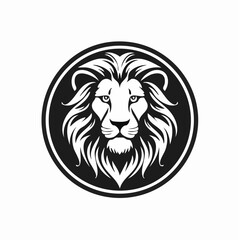 Lion in Circle Logo Template vector. Lion Circle Logo Stock Illustrations