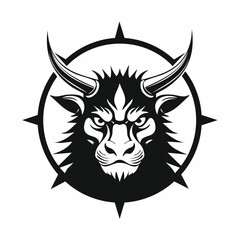 Thorny Devil Images Vector. Black and white Thorny Devil Images isolated on white background.