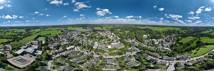 Hochauflösende Panoramabilder und 360-Grad-Luftaufnahmen von Kornelimünster bei Aachen. Zu sehen...