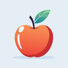 Fototapeta premium Red Apple Illustration