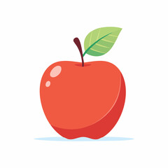 Fototapeta premium Red Apple Illustration