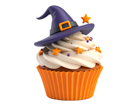 halloween pumpkin cupcake