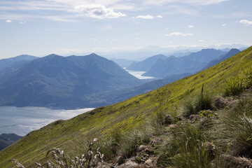 Panoramic view.
Panoramic view of Como Lake seen from a location named: “Alpe Giumello”.
