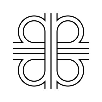 interchange highway road line icon vector illustration