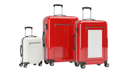 Ready for Adventure: A vibrant collection of travel luggage, each piece primed and ready for a grand exploration, inviting the viewer to envision the thrill of their next journey.
