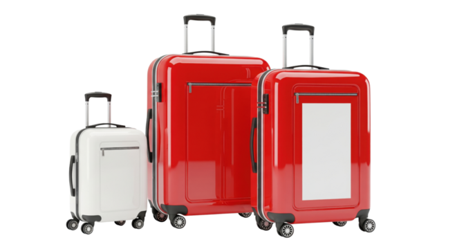 Ready for Adventure: A vibrant collection of travel luggage, each piece primed and ready for a grand exploration, inviting the viewer to envision the thrill of their next journey.
