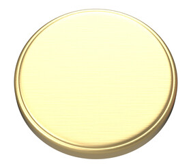 Gold Round Shape Badge
