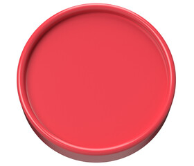 Red Oval Shape Badge