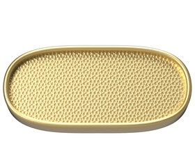 Gold Oval Label Backdrop