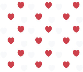 Hearts background. Vector seamless pattern.
