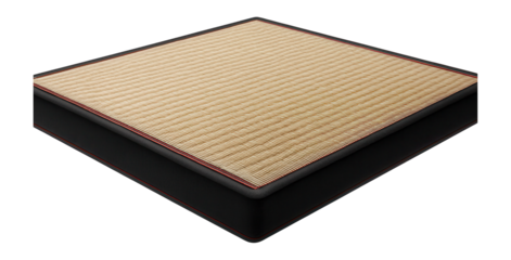 Thick tatami-style martial arts mat with rice straw pattern for dojo training