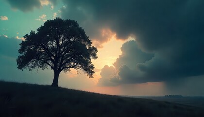 Fototapeta premium sunset in the forest