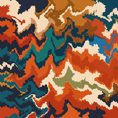 Vector illustration of a colorful brushed wavy abstract background. Abstract silk scarf fashion. marble, scarf, carpet, canvas, surface, bandana, fabric textile, clothing, acrylic prints