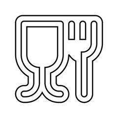 food grade material line icon vector illustration