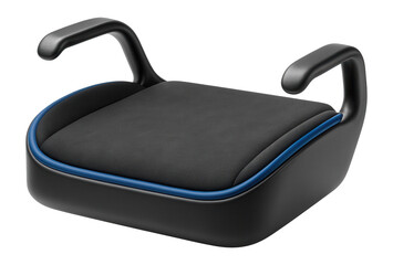 Backless booster seat with armrests for easy car transfers