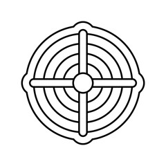 high precision line icon vector illustration