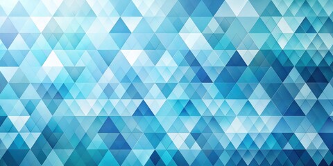 Obraz premium Abstract Geometric Mosaic of Cool Blue Tones, Ideal for Modern Presentations and Designs