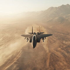 Fighter Jet Sharply Ascending Straight