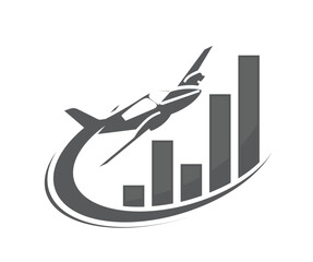 finance icon,air plane financial images