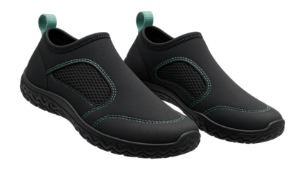 Neoprene water shoes with mesh panels for river crossing