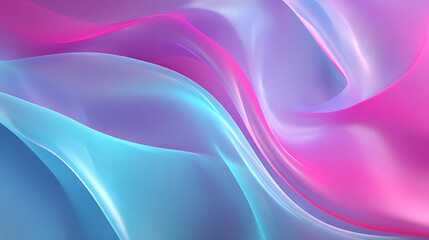 Fototapeta premium Abstract flowing vibrant waves with soft lighting creating a modern design