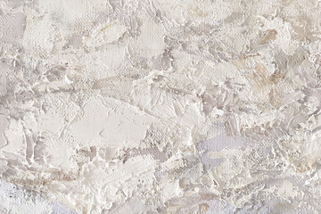 Abstract textured wall, background, with shades of white and delicate p tones.