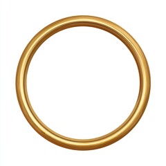 Gold circle frame