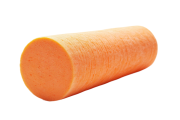 High-density foam roller isolated on transparent background