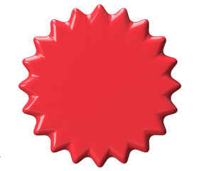 Red Glossy Award Badge