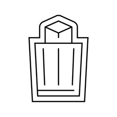easy disposal line icon vector illustration