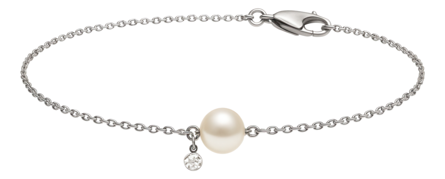 Minimalist anklet with a single pearl accent for eveningwear