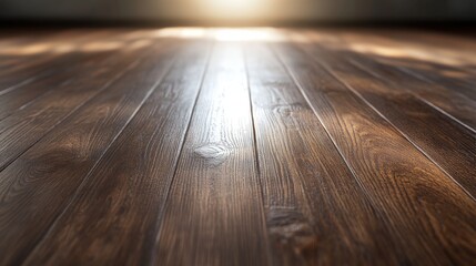 Wooden floor texture background with natural grain and soft lighting