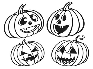 halloween pumpkin vector illustration
