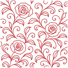 Elegant black and gold damask style seamless vector pattern with ornate floral and leaf swirl illustration for textile and home decor