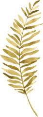Naklejka premium Fern Leaf Watercolor