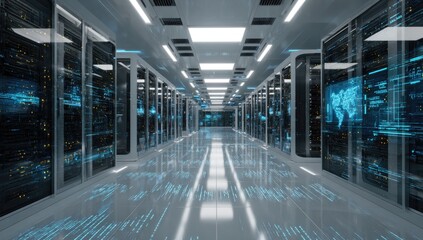 Modern server room interior (1)