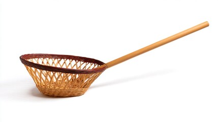 Bamboo Strainer with Wooden Handle for Cooking and Food Preparation Needs